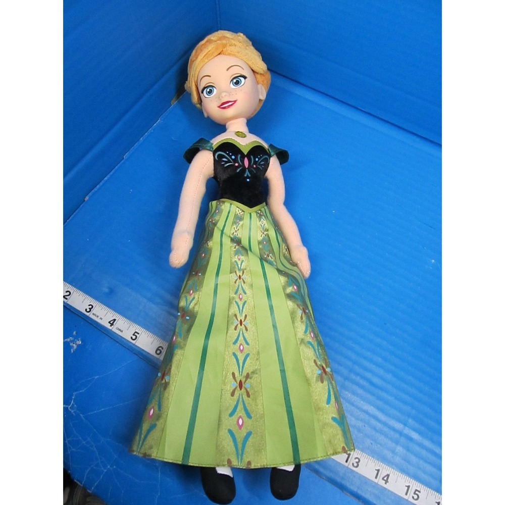 Just Play Disney Frozen Anna Plush Doll Plastic Head 16"